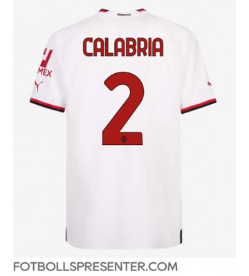 AC Milan Davide Calabria #2 Borta Matchtröja 2022-23 Kortärmad